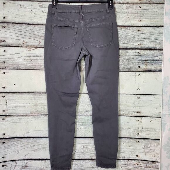 Maurices M Jeans Women’s Skinny Pants Gray Size M Stretch Mid Rise - Picture 3 of 9